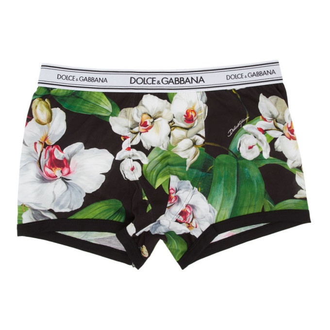 Photo: Dolce and Gabbana Multicolor Floral Orchidee Boxer Briefs