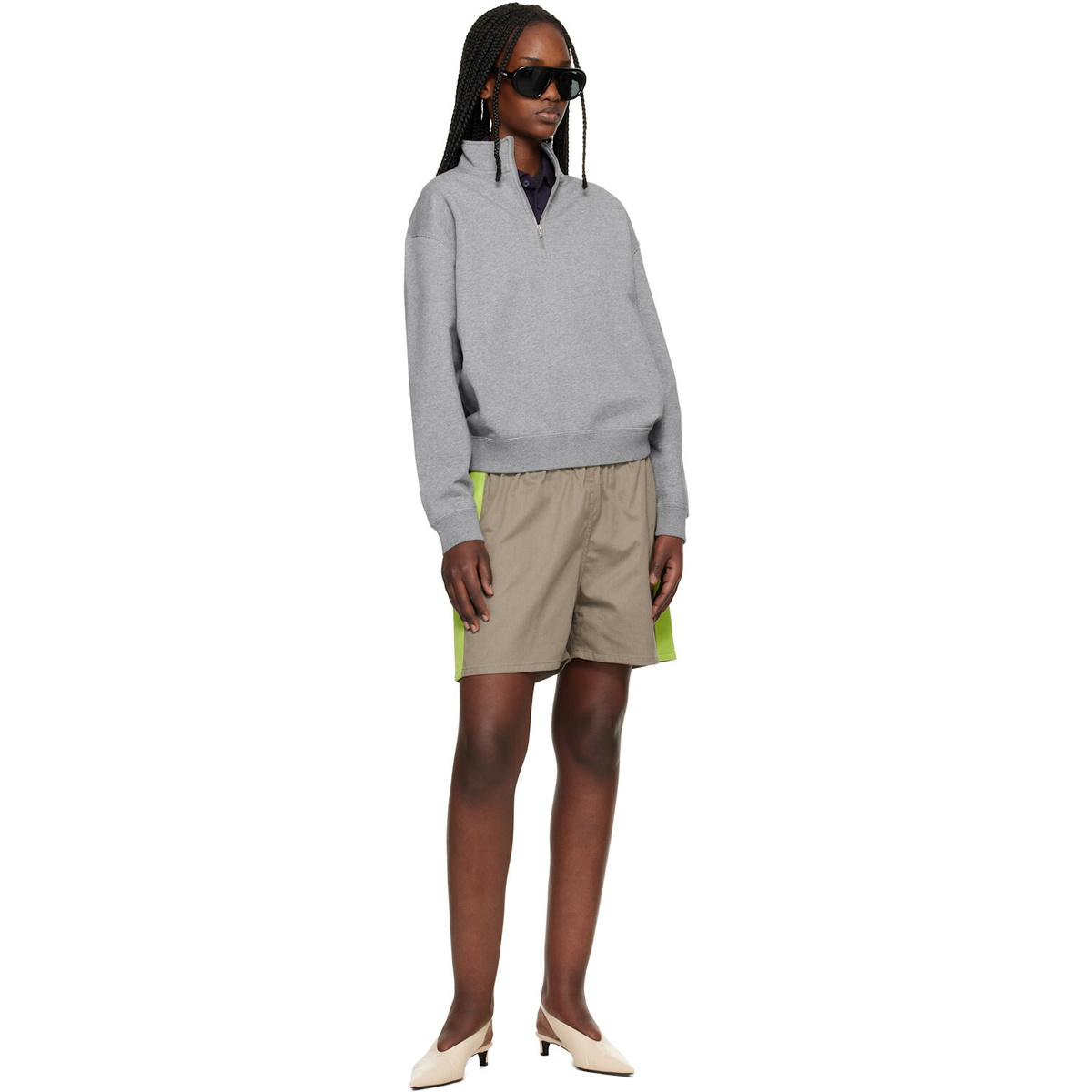 Canada Goose Gray Wander Quarter Zip Sweatshirt