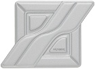 We11done Silver Logo Brooch