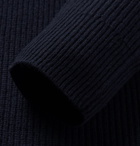 Alex Mill - Ribbed Merino Wool Half-Zip Sweater - Midnight blue
