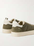 Officine Creative - Kombined Suede-Trimmed Leather Sneakers - Green