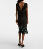 Xu Zhi Beaded jersey top