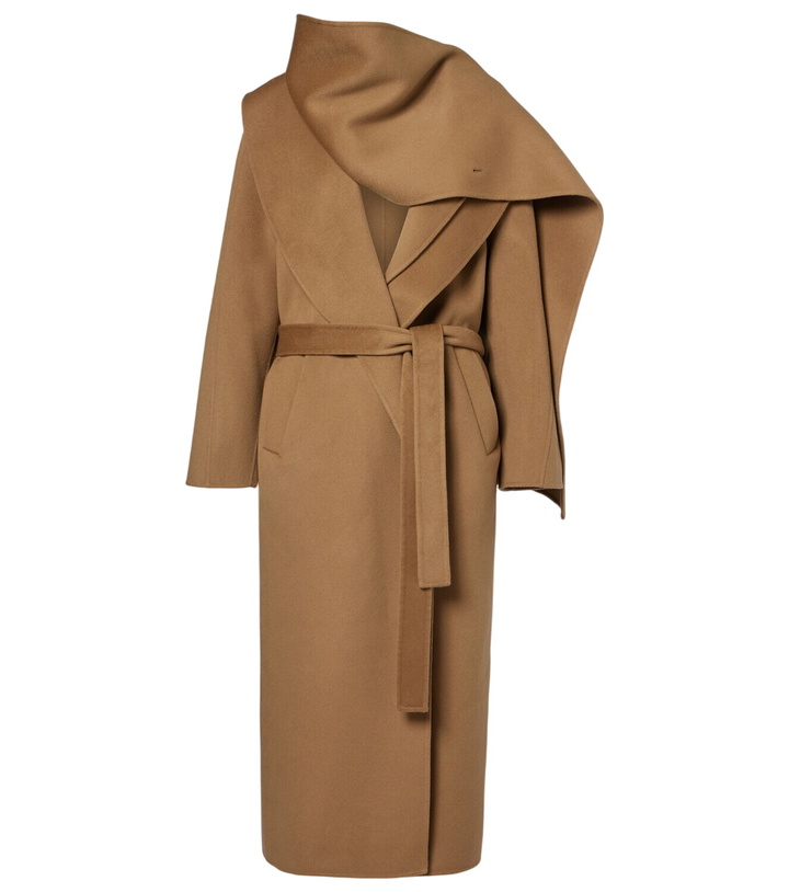 Photo: Róhe Scarf-detail wool and cashmere wrap coat