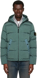 Stone Island Green 4100019 Nylon Metal Down Jacket