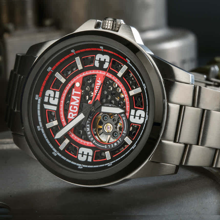 RGMT Artillery Automatic Red Dial Mens Watch RG-8029-55