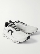 ON - Cloudmonster Rubber-Trimmed Mesh Running Sneakers - White