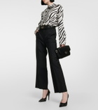 Gucci Python-effect leather pumps