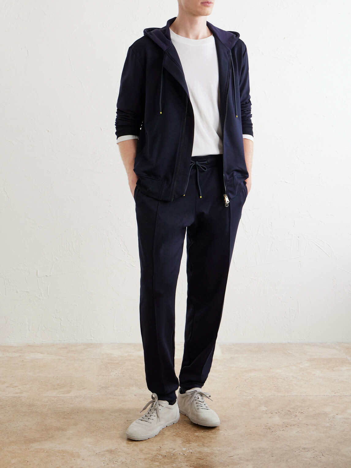 Paul Smith - Lyocell-Blend Zip-Up Hoodie - Blue