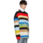 Calvin Klein 205W39NYC Multicolor Irregular Striped Sweater