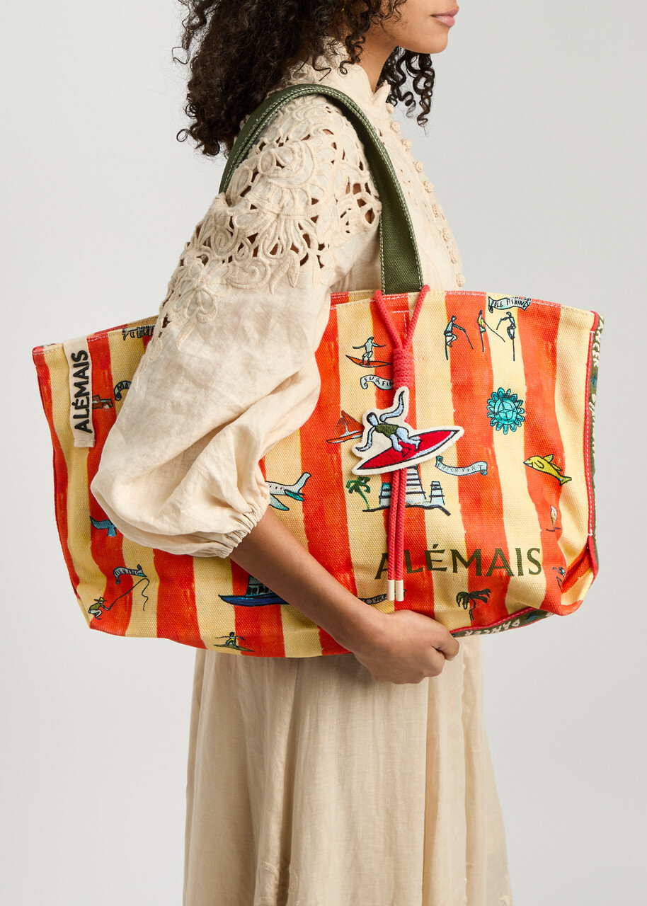 Alemais Miki Printed Canvas Tote - Multicoloured - One Size