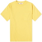 Battenwear Men's Pocket T-Shirt in Mustard