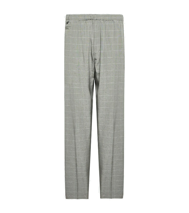 Photo: Undercover Checked silk-blend pants