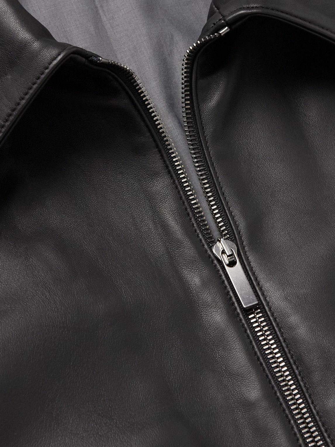 Stoffa - Throwing Fits Leather Flight Jacket - Black