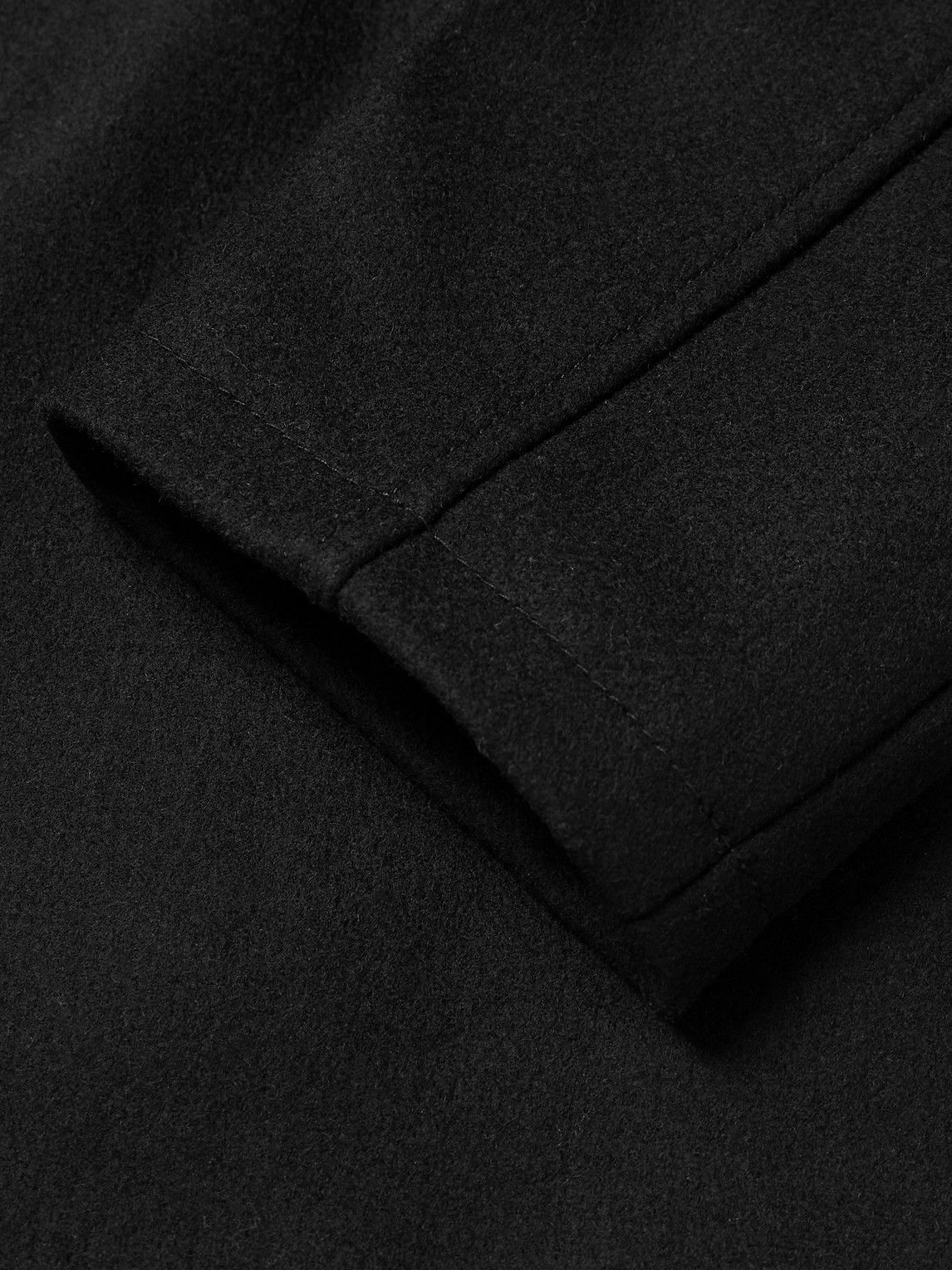 FRAME - Wool-Felt Overshirt - Black