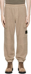 Stone Island Brown Wool Nylon Flannel-TC Cargo Pants
