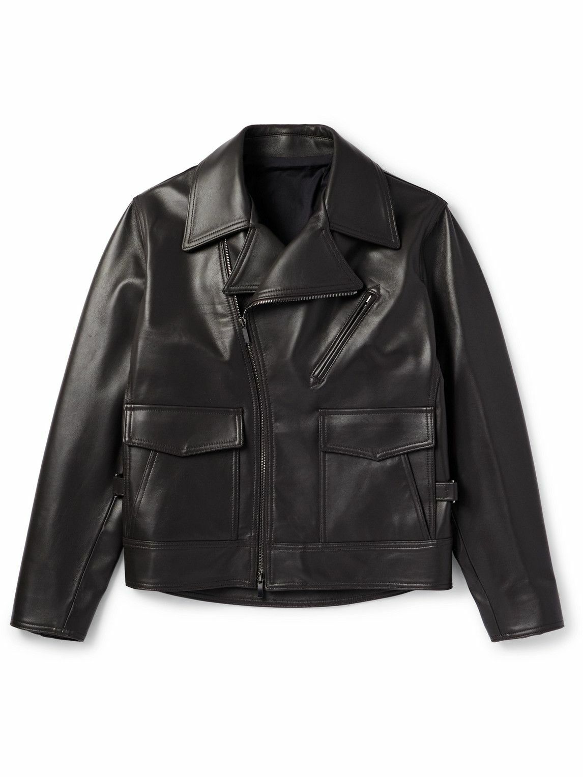Stòffa - Plongé Leather Jacket - Brown
