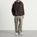 Gramicci Northside Plaid Hooded Jacket in Deep Brown