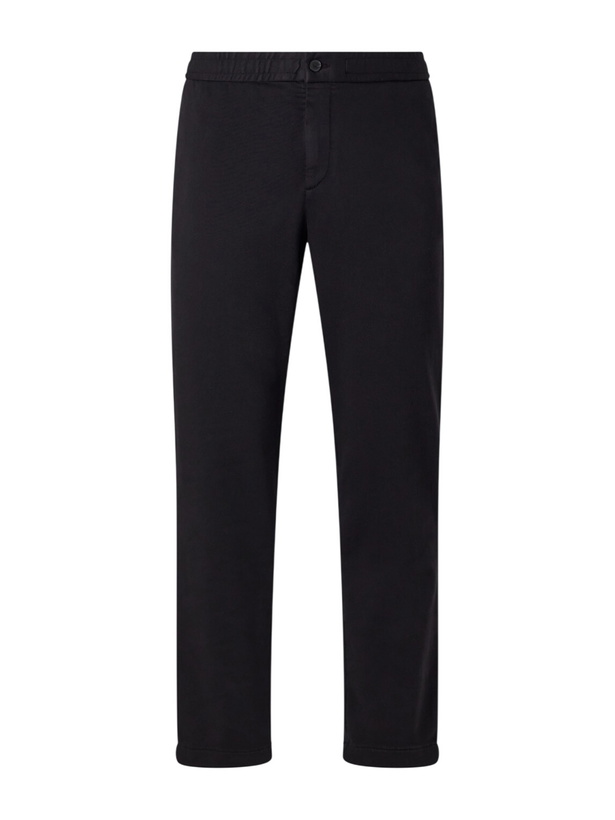 Photo: Mr P. - Tapered Cotton-Blend Jersey Drawstring Sweatpants - Black