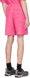 Marine Serre Pink Moon Sponge Shorts