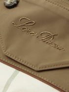Loro Piana - Horsey Leather-Trimmed Storm System® Tech-Shell Hooded Jacket - Brown
