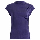 Peachy Den Women's Kylie Button Top in Aubergine
