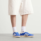 Adidas Gazelle Indoor Sneaker in Blue/Cream White/Gold