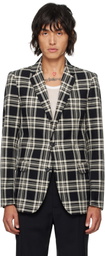 Walter Van Beirendonck Black & Beige Sharp Blazer
