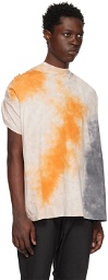 VEIN Orange Elasticized T-Shirt