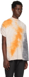VEIN Orange Elasticized T-Shirt