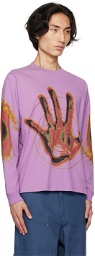 Gentle Fullness Purple Hand Long Sleeve T-Shirt