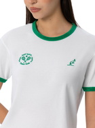 MC2 Saint Barth Woman Cotton Terry Crewneck T-shirt Priscilla With Piping | Australian Brand Special Edition