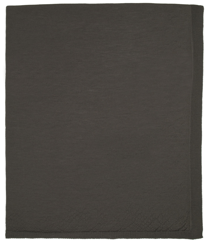 Photo: Rick Owens Grey Knit Classic Scarf