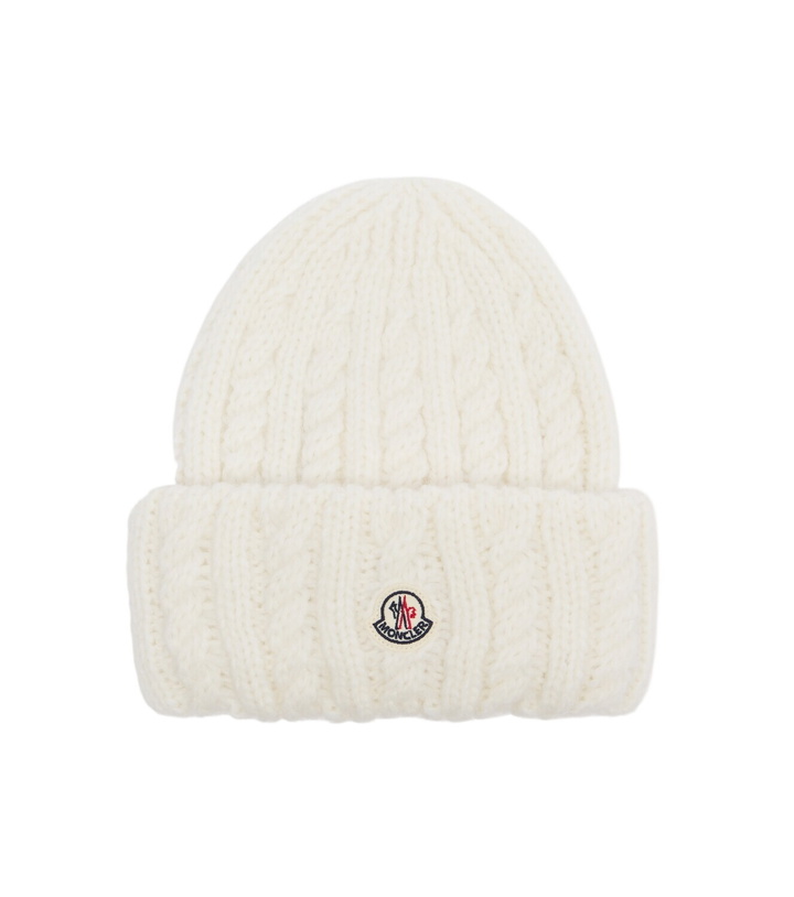 Photo: Moncler Cable-knit alpaca and wool-blend beanie