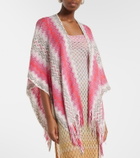 Missoni Lamé fringed poncho