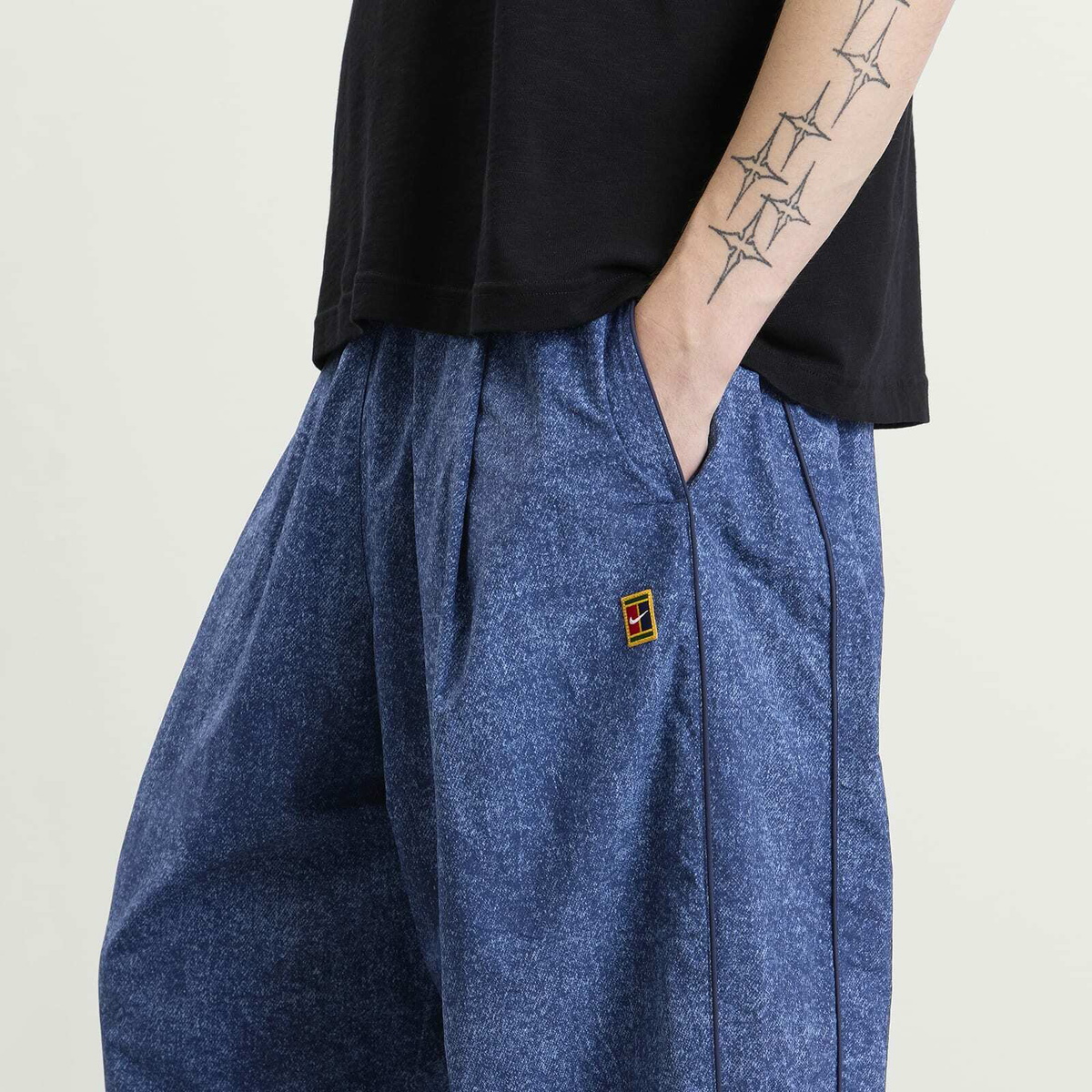 Nike Men's Club Rules AOP Track Pant in Work Blue/Volt/Obsidian