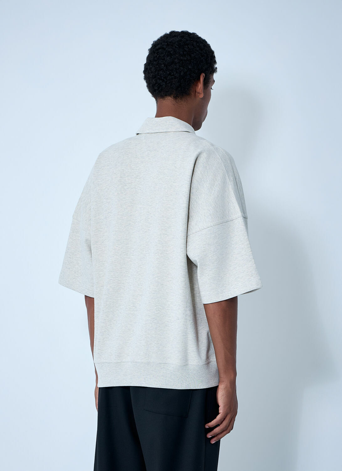 Bottega Veneta Double Cotton Melange Polo