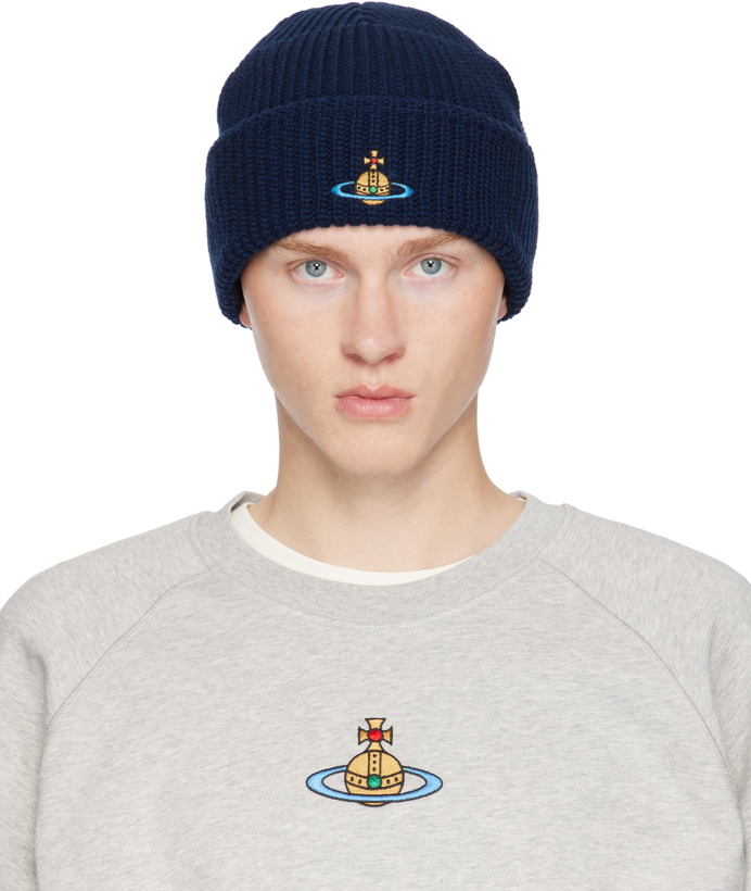 Photo: Vivienne Westwood Navy Sporty Beanie