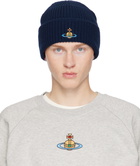 Vivienne Westwood Navy Sporty Beanie