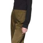 Raquel Allegra Khaki Sateen Everyday Trousers