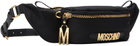 Moschino Black Multipocket Nylon Belt Bag
