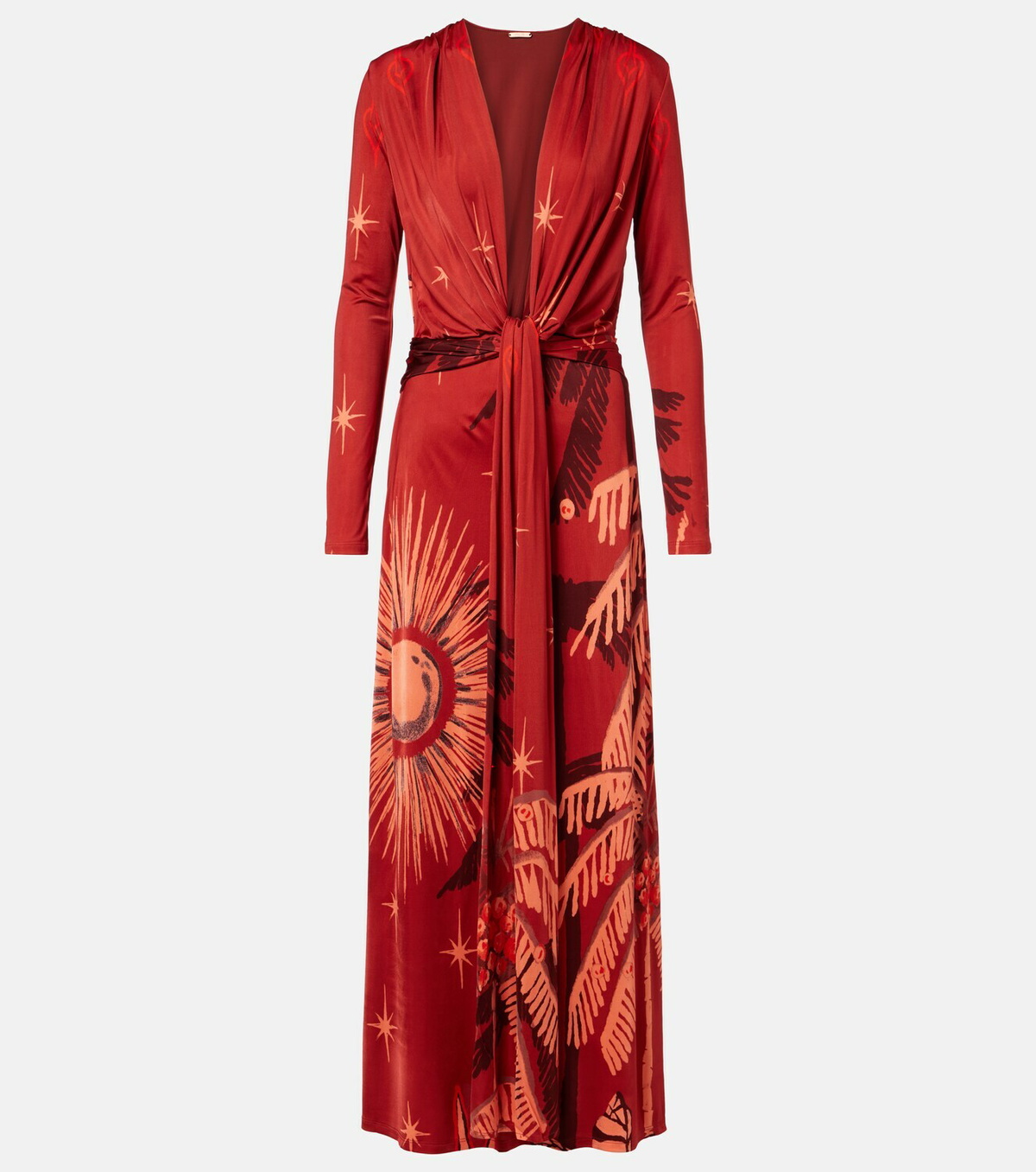 Johanna Ortiz Printed midi dress