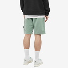 Stone Island Men's Brushed Cotton Sweat Short in Sage