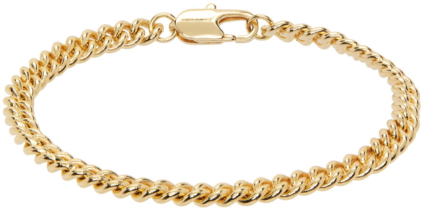 Laura Lombardi Gold Curb Chain Bracelet Laura Lombardi