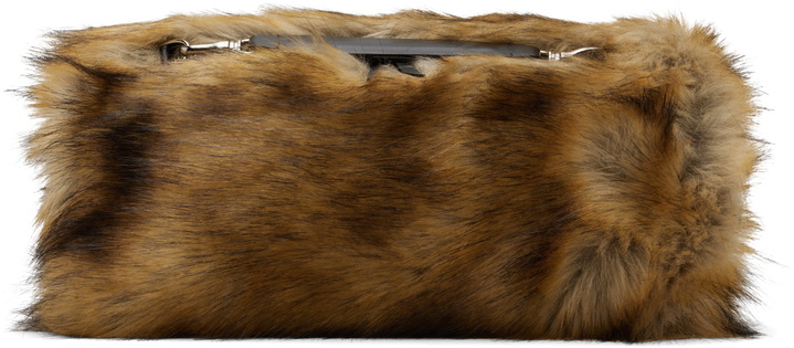Photo: Toga Pulla Brown Hand Faux-Fur Bag