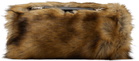 Toga Pulla Brown Hand Faux-Fur Bag