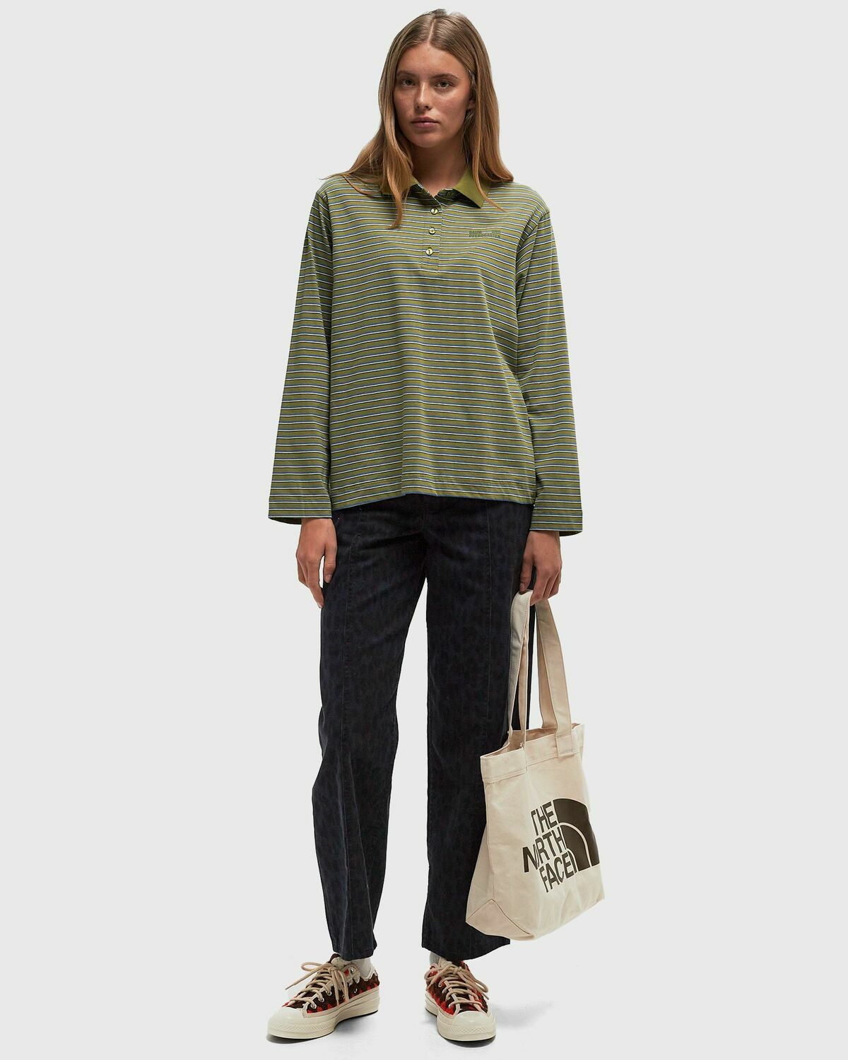 Baum und Pferdgarten JEANNI POLO Green Womens Longsleefe