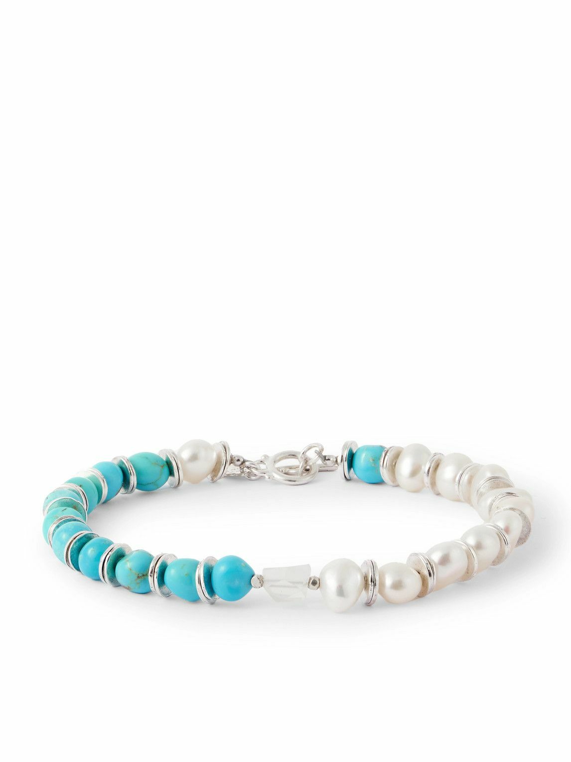 Peyote Bird - Silver Multi-Stone Beaded Bracelet