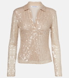 Veronica Beard Meryl sequined blouse