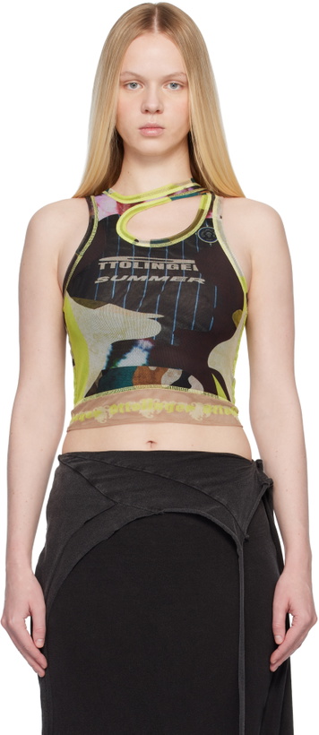 Photo: Ottolinger SSENSE Exclusive Multicolor Mesh Tank Top
