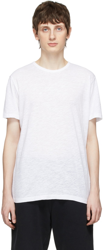 Photo: Sunspel White Cotton T-Shirt